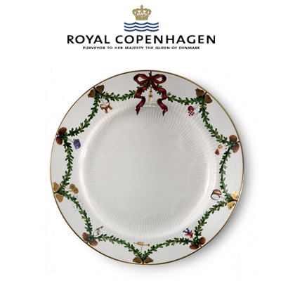 [해외] 로얄코펜하겐 Star Fluted Christmas Dessert/salad plate 7.5 inch 2pc