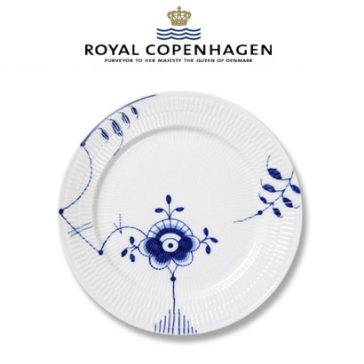 [해외] 로얄코펜하겐 Blue Fluted Mega Lunch/Salad Plate #6 (22cm) 2pc