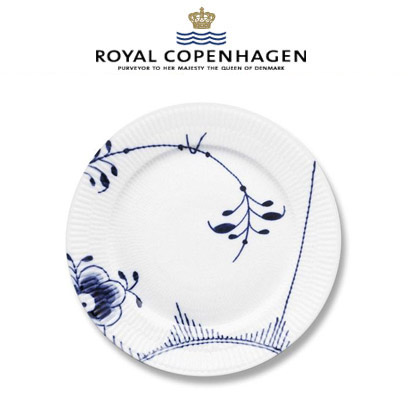 [해외] 로얄코펜하겐 Blue Fluted Mega Lunch/Salad Plate #2 (22cm) 2pc