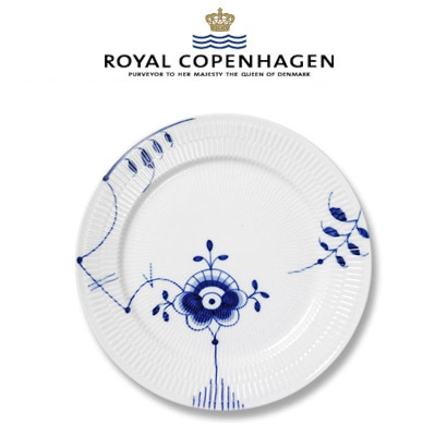 [해외] 로얄코펜하겐 Blue Fluted Mega Dinner Plate #6 2pc