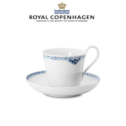[해외] 로얄코펜하겐 Princess High handle cup &amp; saucer 2인조(4pcs)