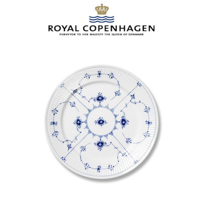 [해외] 로얄코펜하겐 Blue Fluted Plain Salad/Dessert Plate,7.5 inch 2pc