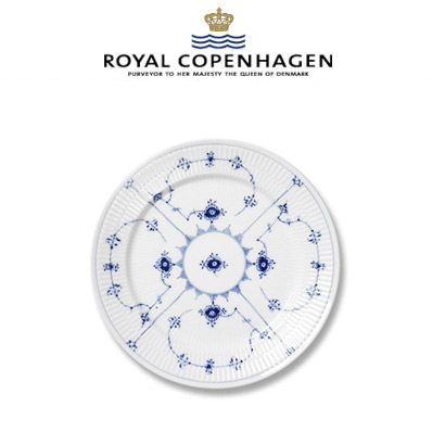 [해외] 로얄코펜하겐 Blue Fluted Plain Luncheon Plate, 8.75 inch 2pc