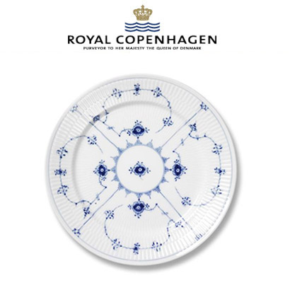 [해외] 로얄코펜하겐 Blue Fluted Plain Dinner Plate,10.75 inch 2pc