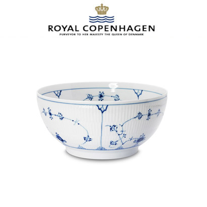 [해외] 로얄코펜하겐 Blue Fluted Plain Small Serving Bowl, 7 inch/4.5 cups 2pc