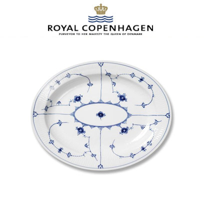 [해외] 로얄코펜하겐 Blue Fluted Plain Large Oval Platter,14.24 inch