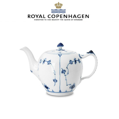 [해외] 로얄코펜하겐 Blue Fluted Plain Tea pot,4.25 Ounce