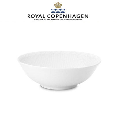 [해외] 로얄코펜하겐 White Fluted Half Lace Creal bowl,6.25 inch/12oz 4pcs