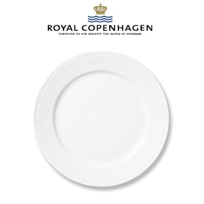 [해외] 로얄코펜하겐 White Fluted Dinner Plate 10.75 inch 4pcs