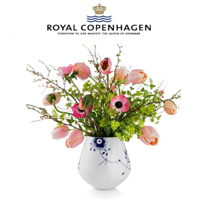 [해외] 로얄코펜하겐 Blue Fluted Mega Vase(높이 20.3cm)