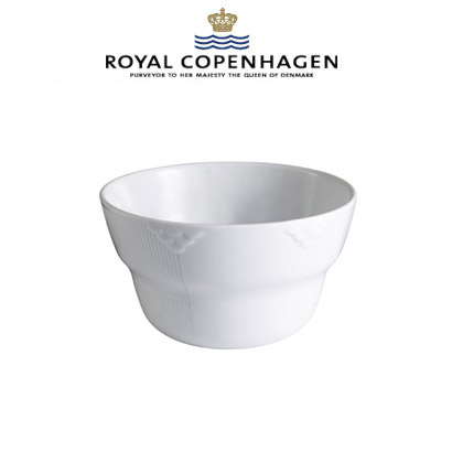 [해외] 로얄코펜하겐 White Elements Bowl, Medium (2pc)