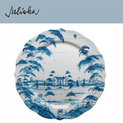 Juliska 컨트리 이스테이트 Country Estate Charger - Delft Blue (2pc) 13 1/2 in (34*34cm) 관부가세 포함