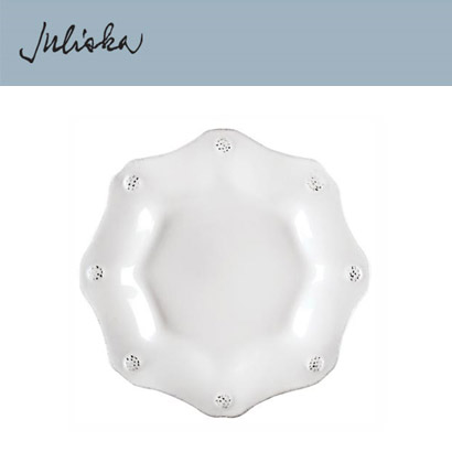 Juliska 베리 앤 스레드 Berry &amp; Thread Scallop Tea Plate - Whitewash (2pc) 7 in (18cm) 관부가세 포함