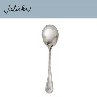 Juliska 베리 앤 스레드 Berry &amp; Thread Sugar Spoon - Bright Satin (4pc) 6 1/2 in (17cm) 관부가세 포함