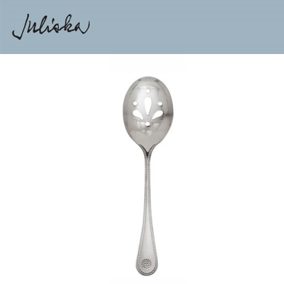 Juliska 베리 앤 스레드 Berry &amp; Thread Pierced Spoon - Bright Satin (4pc) 10 in (25cm) 관부가세 포함