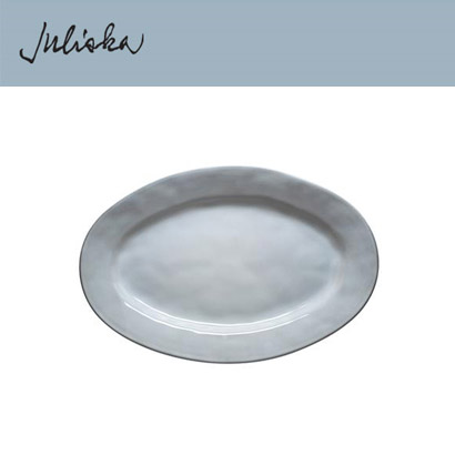 Juliska 코티디앵 Quotidien Oval Platter 15 in. - White Truffle (1pc) 15 in (38*25cm) 관부가세 포함