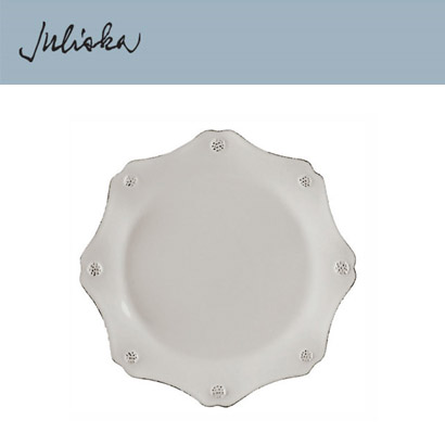 Juliska 베리 앤 스레드 Berry &amp; Thread Scallop Salad Plate - Whitewash (4pc) 9 in (23cm) 관부가세 포함