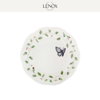[해외][Lenox] Butterfly Meadow Pasta/Rim Soup Bow 4pcs