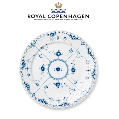 [해외] 로얄코펜하겐 Blue Fluted Full Lace Luncheon plate 9.75 inch