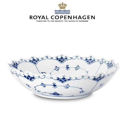 [해외] 로얄코펜하겐 Blue Fluted Full Lace Serving bowl 11 inch