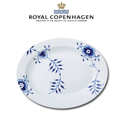 [해외] 로얄코펜하겐 Blue Fluted Mega Oval platter large, 36cm