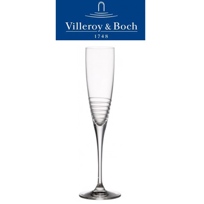 [해외][Villeroy&amp;Boch]Maxima DecoratedFlute Champagne : Spiral 10 1/2 in(4pcs)