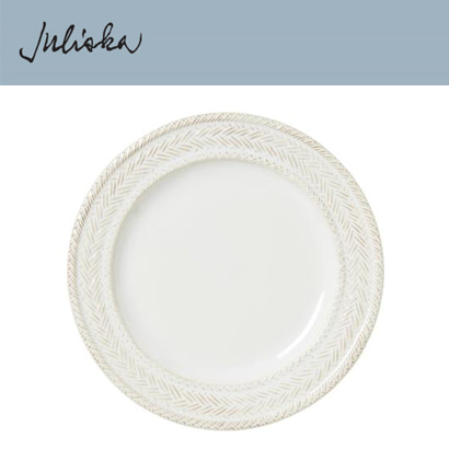 Juliska 르 빠니에 Le Panier Dinner Plate - Whitewash (4pc) 11 in (28cm) 관부가세 포함