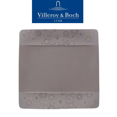 [해외][Villeroy&amp;Boch] 빌레로이앤보흐 Modern Grace Grey Salad Plate uni 8 1/2 in (23*23cm) (2pcs)