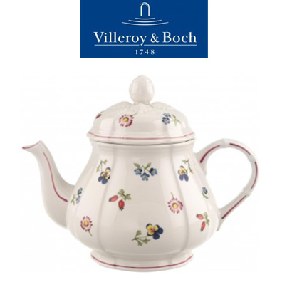 [해외][Villeroy&amp;Boch] 빌레로이앤보흐 Petite Fleur Teapot 34 oz (1L)