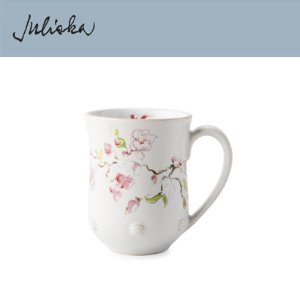 Juliska 베리 앤 스레드 Berry &amp; Thread Floral Sketch Mug - Cherry Blossom (4pc) 12 oz (0.35L) 관부가세 포함