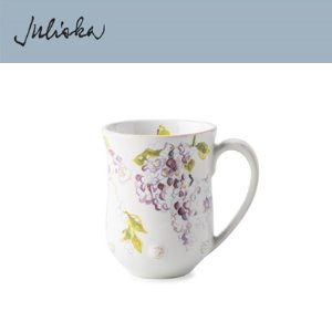 Juliska 베리 앤 스레드 Berry &amp; Thread Floral Sketch Mug - Wisteria (4pc) 12 oz (0.35L) 관부가세 포함