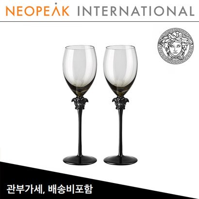 [해외] Versace 베르사체 Medusa Lumiere Haze White Wine Glass Set of 2 (11ounce / 325ml )