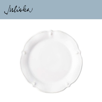 Juliska 베리 앤 스레드 Berry &amp; Thread Flared Dinner Plate - Whitewash (4pc) 11 in (28cm) 관부가세 포함