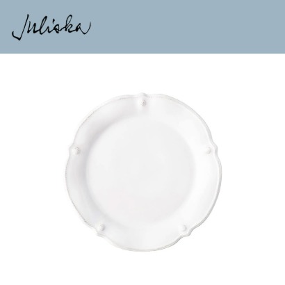 Juliska 베리 앤 스레드 Berry &amp; Thread Flared Salad Plate - Whitewash (2pc) 9 in (23cm) 관부가세 포함
