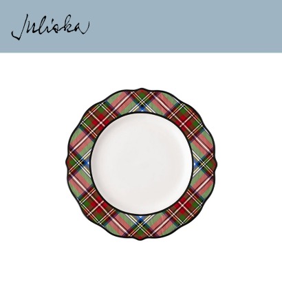 Juliska 타탄 Tartan Stewart Tartan Dinner Plate (4pc) 11 in (28cm) 관부가세 포함