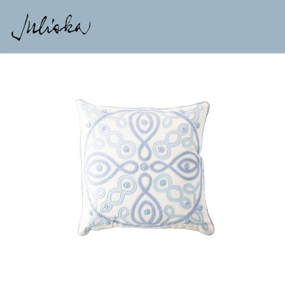 Juliska 베리 앤 스레드 Berry &amp; Thread Pillow 18 in. - Chambray/White (1pc) 25 x 18 in (64*46cm) 관부가세 포함
