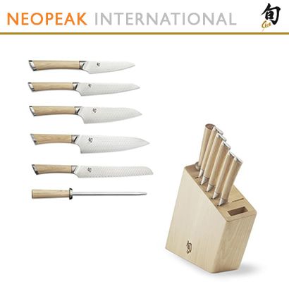 [해외][Shun] Shun Hikari 7-Piece Knife Block Set 관세/제비용 포함가