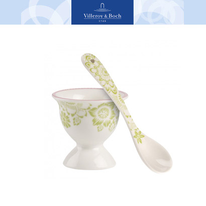 [해외][Villeroy&amp;Boch] 빌레로이앤보흐 Rose Cottage Egg Cup with Spoon
