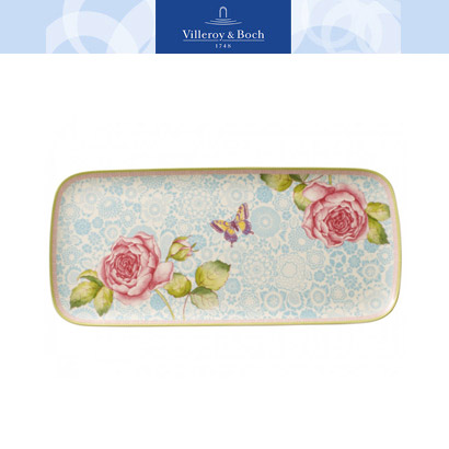 [해외][Villeroy&amp;Boch] 빌레로이앤보흐 Rose Cottage Sandwich Tray 14x6.25 in (35*16cm)