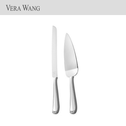 [해외][Wedgwood] 웨지우드 베라왕 인피니티 Vera Wang Infinity Cake Knife &amp; Server (1set / 2pc) 관부가세/배송비포함