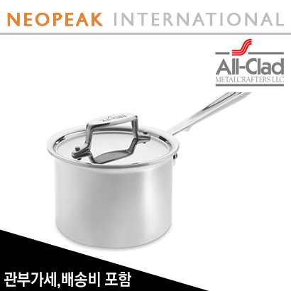 올클래드 All-Clad D5 Stainless-Steel Saucepan 2-Qt (쿼터)