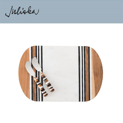 [해외][Juliska] 줄리스카 스톤우드 스트라이프 Stonewood Stripe Board Set (1pc) 15 in (38cm) 관부가세 포함