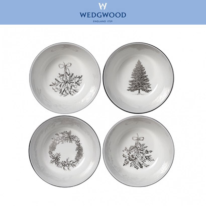 [해외] 웨지우드 윈터화이트 Winter White Nibble Bowl (반찬접시) Set of 4 (1set / 4pc) 관부가세/배송비포함