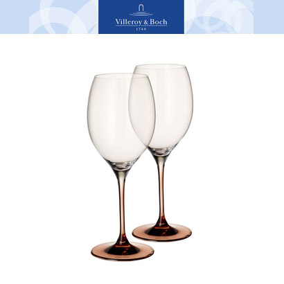 [해외][Villeroy&amp;Boch] 빌레로이앤보흐 Manufacture Glass Bordeaux Goblet  : Set of 2 10 in
