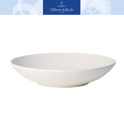 [해외][Villeroy&amp;Boch] 빌레로이앤보흐 Manufacture Rock Blanc Pasta Bowl 9.5 in (2pcs)