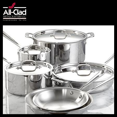 [해외][All-Clad] 올 클래드 Stainless Steel Cookware10 Piece Set