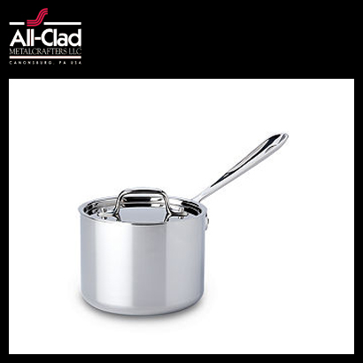 [해외][All-Clad] 올 클래드 Stainless Steel Covered Saucepan, 2 Qt.