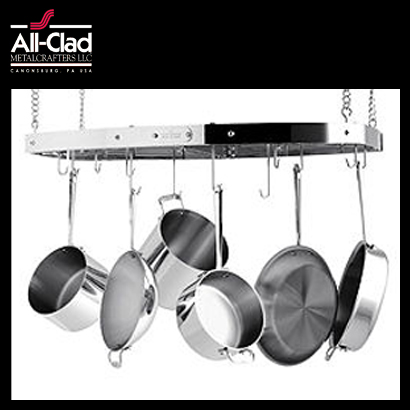 [해외][All-Clad] 올 클래드 Stainless Steel Hanging Pot Rack, 36&quot;