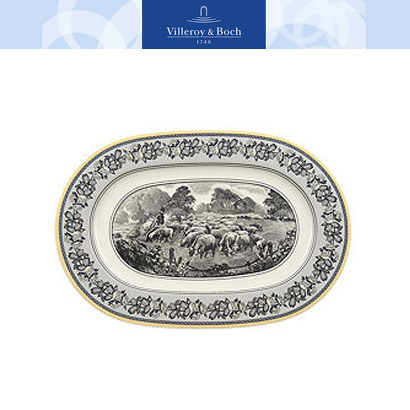 [해외][Villeroy&amp;Boch] 빌레로이앤보흐 Audun 아우든 오발 접시 (34cm) Oval Platter(13.3&quot;) 관세 및 배송료 포함가