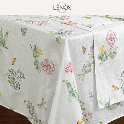 [해외][Lenox] &quot;Butterfly Meadow&quot; Tablecloth